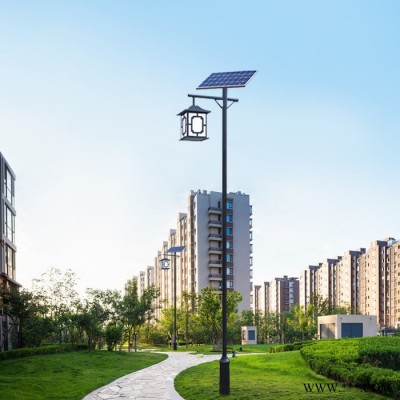 廠家批發戶外新中式led3米仿古太陽能庭院燈小區公園景觀燈
