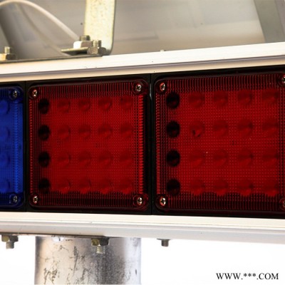 沈陽太陽能警示燈批發  交通LED施工燈 道路閃光燈 四燈雙面夜間路障燈批發  頻閃燈