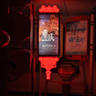 發光道旗燈箱太陽能發電數值12v24v