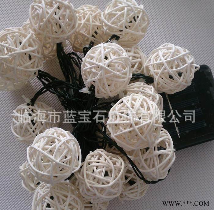 誠信直銷太陽能燈串 LED圣誕裝飾燈 節日彩燈 藤球串燈