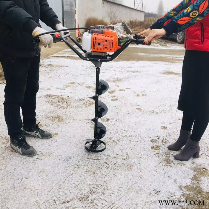 雙人操作植樹挖坑機視頻 電線桿打洞機 太陽能路燈桿鉆坑機廠家