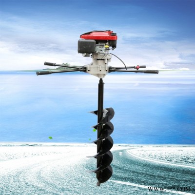 手推獨輪鉆坑機 太陽能路燈桿打眼機 大棚立柱挖坑機廠家