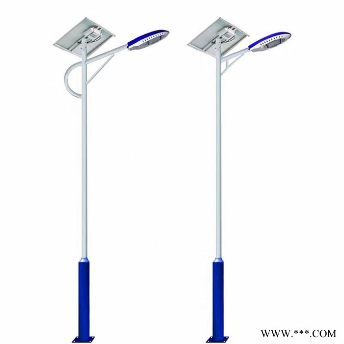 太陽能雙頭6米路燈鋰電池高桿燈道路燈新農村庭院燈小區LED工程燈