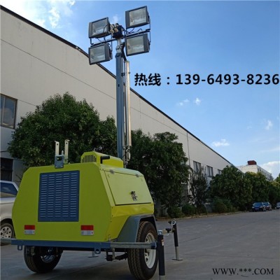 1000w金鹵燈亮度強升降照明車 比太陽能燈還好led自動發電照明燈車