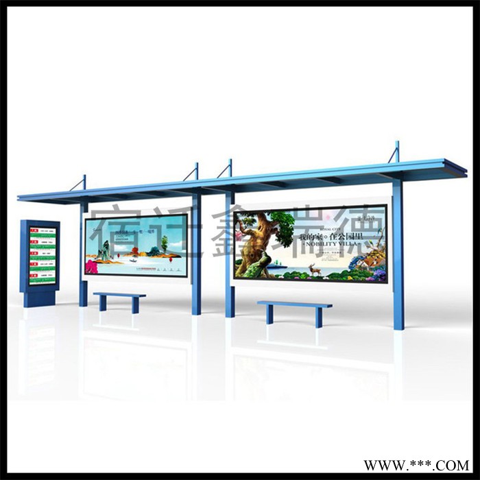 鑫瑞德 HCT太陽(yáng)能候車亭 加厚不銹鋼候車亭公交站臺(tái) 燈箱廣告候車亭 廠家直售