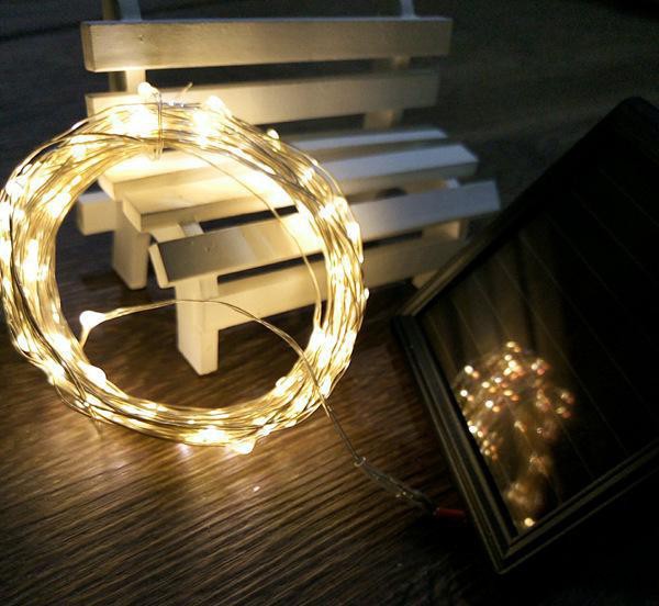 LED太陽(yáng)能燈串 太陽(yáng)能銅線燈串戶外防水圣誕節(jié)日裝飾燈 直銷(xiāo)