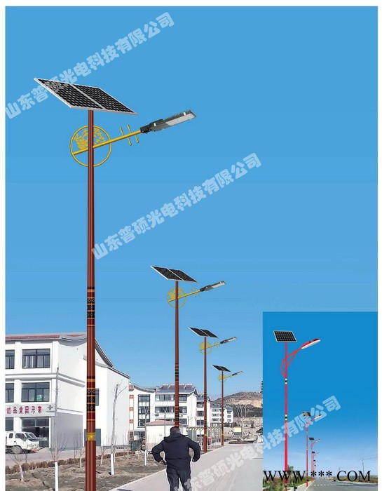 鋰電太陽能6米路燈  德州新農村建設太陽能led燈天津太陽能路燈山東普碩光電