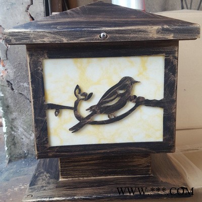 太陽能庭院燈 led圍墻燈 戶外太陽能圍墻燈柱頭燈 庭院圍墻柱頭燈