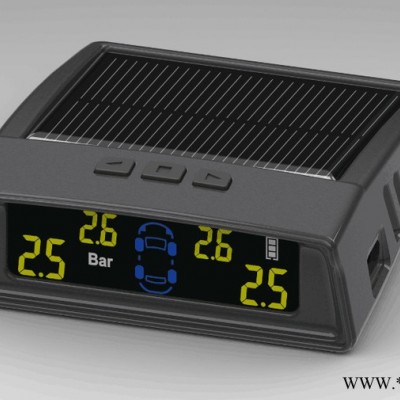 太陽(yáng)能TPMS高精度無(wú)線汽車胎壓監(jiān)測(cè)系統(tǒng)外置輪胎檢測(cè)儀報(bào)警器