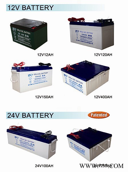 江蘇重電太陽能路燈用12V80AH膠體蓄電池