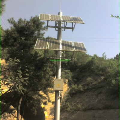 供應華陽風懷柔森林防火太陽能監控供電系統