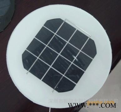 庭院燈專用2W單晶太陽能電池板，圓形太陽能組件，可來圖定制，壽命長