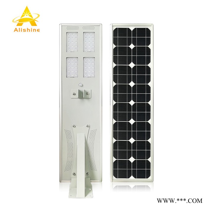 高亮度LED模組路燈 散熱好的太陽能路燈 燈珠多的一體化太陽能路燈 50W路燈 磷酸鐵鋰Lifepo4電池 壽命長路燈