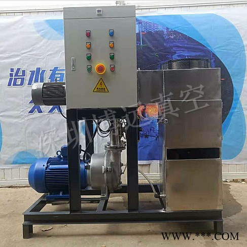 鋰電池水環羅茨真空系統 水環羅茨機組7.5+3KW定制加工 化工真空機組  耐腐蝕真空設備，水環真空機組