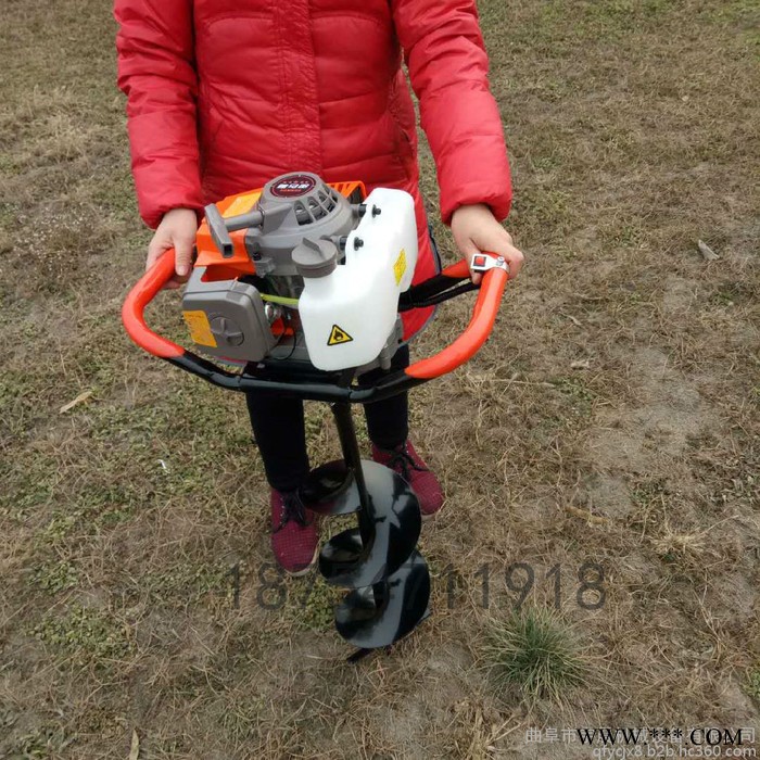 手推式植樹地鉆旋坑機 光伏打樁立柱挖坑機