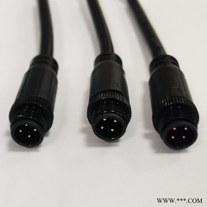 龍之翼生產(chǎn)廠家TPU彈力線，四芯防水電線插頭信號(hào)傳輸彈簧線。航空防水插頭，光伏連接器插頭