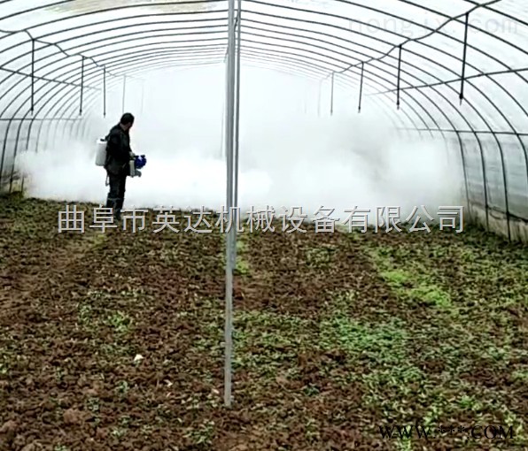 鋰電池煙霧機 蔬菜大棚殺蟲機 手持彌霧機——英達英達機械