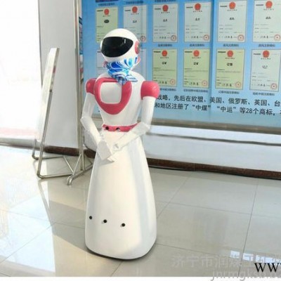 潤煤VTF165 獨特時尚的機器人外形根據餐廳引導線，自動送菜避障功能玻璃鋼外殼標配48V 12AH鋰電池以及充電器