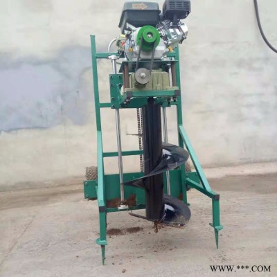 1.8米深光伏打樁機(jī)  四沖程低耗手推挖坑機(jī)  信號(hào)指示牌鉆眼機(jī) 廠家