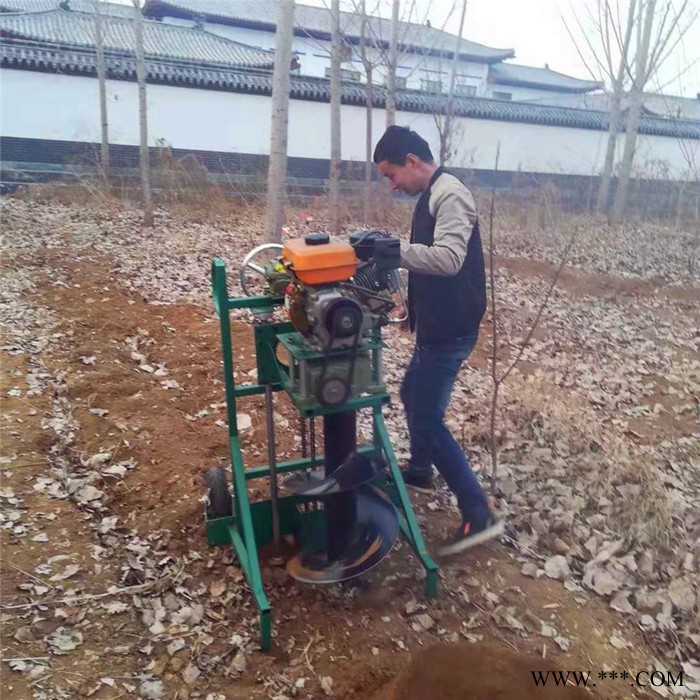 植樹挖坑機圖片 單人操作栽桿鉆坑機 光伏發電打眼機