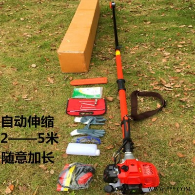 加長伸縮桿汽油高枝鋸操作 大樹高樹修枝鋸質(zhì)量好 鋰電池高枝油鋸
