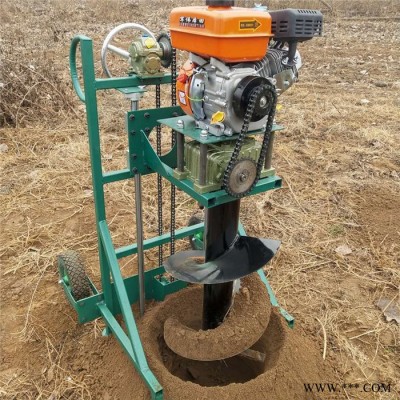 單人栽樹挖坑機 光伏發電打坑機 蔬菜棚立柱鉆眼機廠家