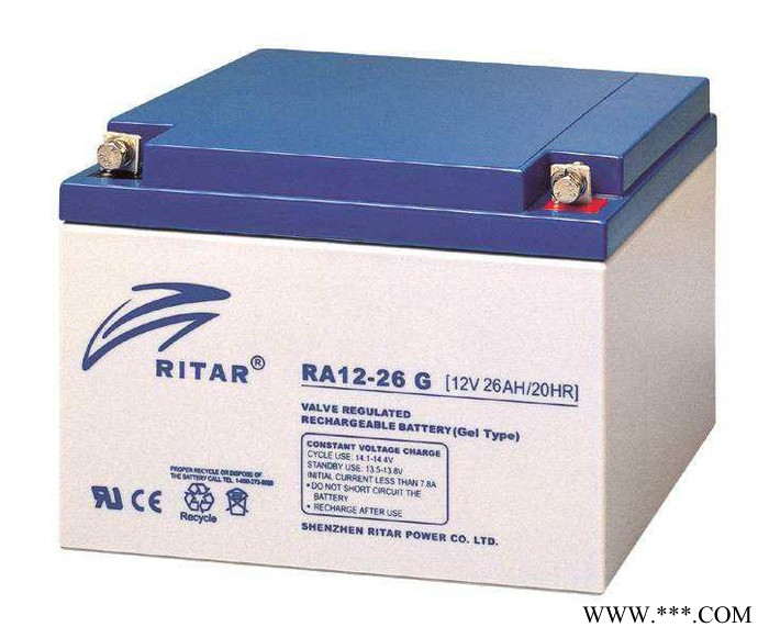 RITAR蓄電池RT125瑞達蓄電池12V5AH/20HR機房配電室 UPS蓄電池 EPS直流屏電池 太陽能光伏發電