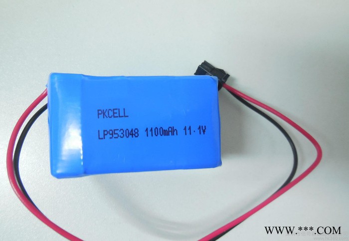 聚合物鋰電池 LP953048-1100mah 7.4V 按摩器專用鋰電池 定做