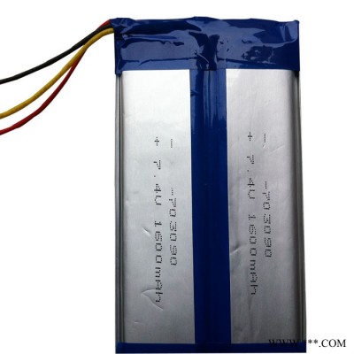 供應電池廠家高品質高容量7.4V鋰離子移動電視軟包聚合物電池力神鋰電池