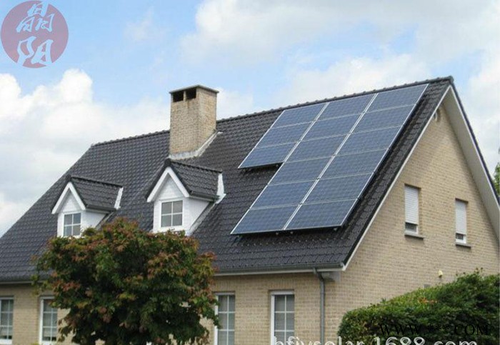 家用小型并網光伏發電/電池板光伏支架/斜面屋頂/水泥屋頂