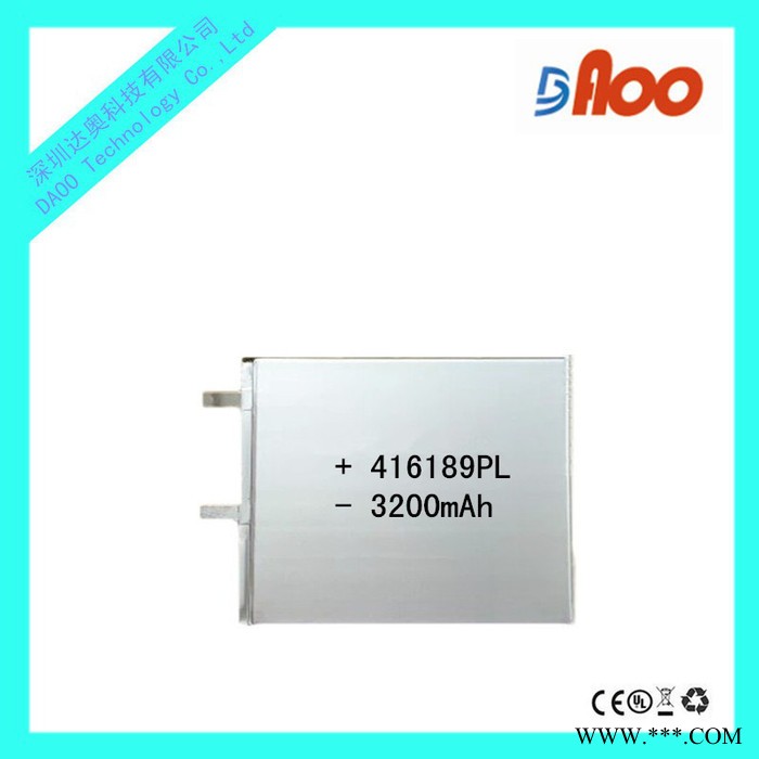 供應(yīng)3.8V SONY/索尼 聚合物鋰電池 416189PL 3200mAh可充電電池