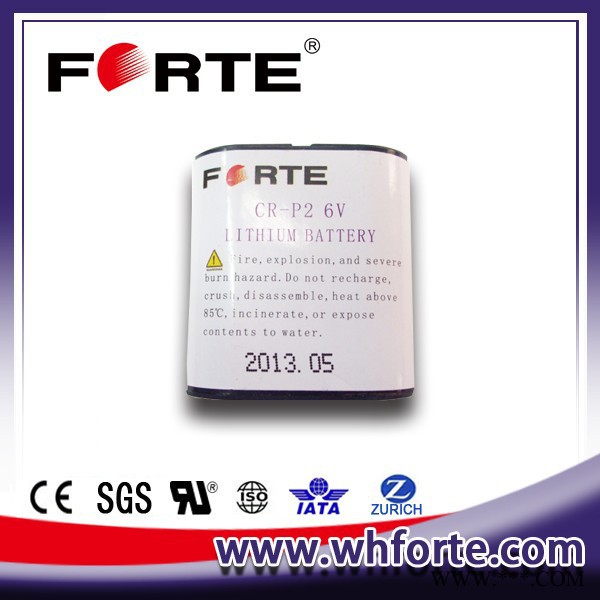 Forte 高容量6.0V  鋰二氧化錳電池CR-P2 鋰電池