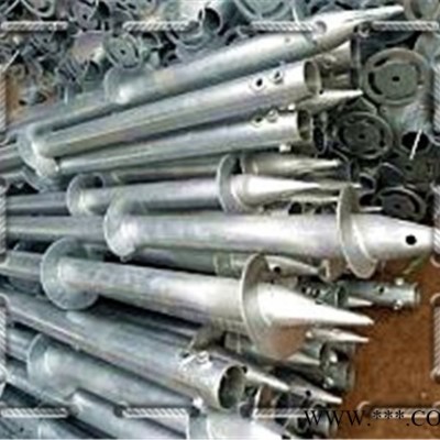【波優帝】螺旋地樁 太陽能電站光伏支架 預埋樁基地釘 廠家加工批發