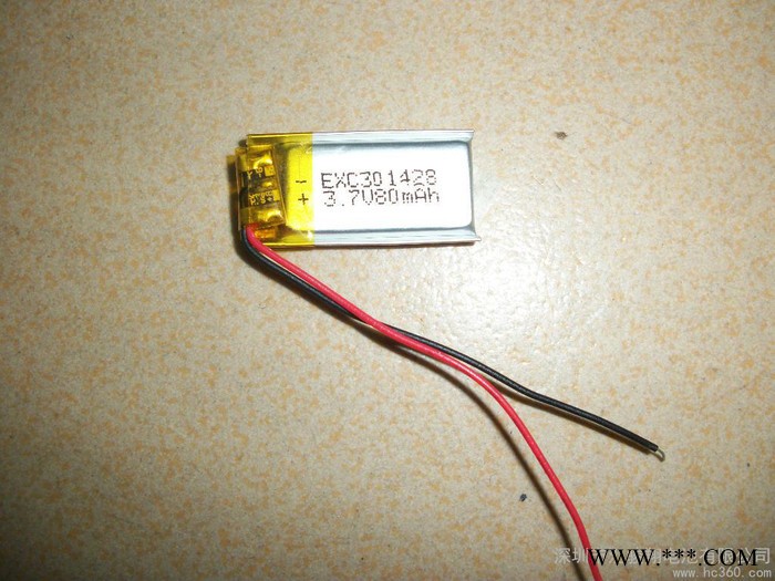 供應匯駿翔301428-80mah301428聚合物鋰電池