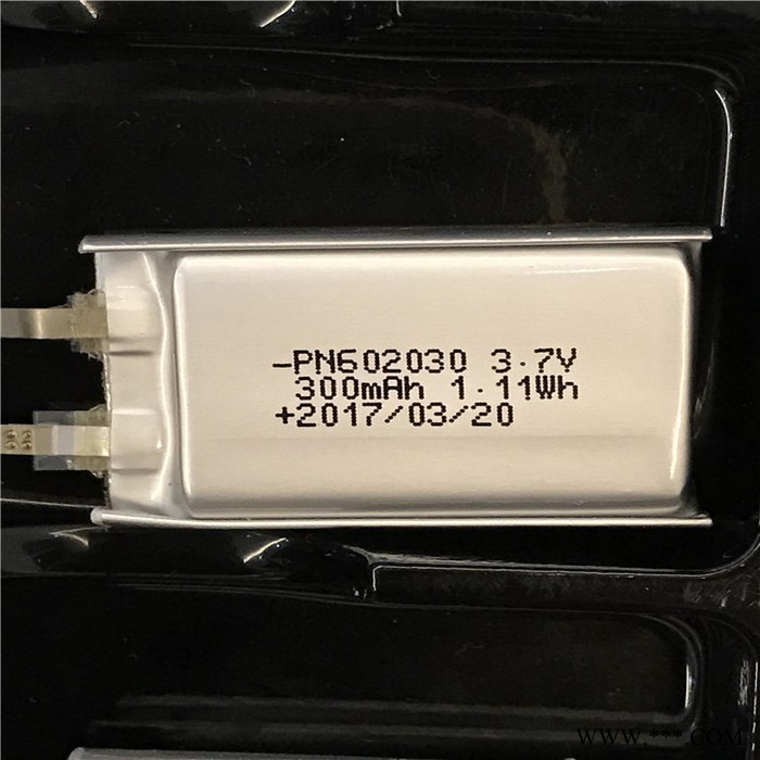 品諾能源聚合物鋰電池PN602030-300mAh 提供UN認證,CE,ROHS，SGS認證