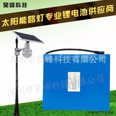 昊峰科技18650  12V48AH太陽能路燈鋰電池組