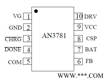 AN3781兼容USB 接口4A 單節鋰電池充電管理集成電路