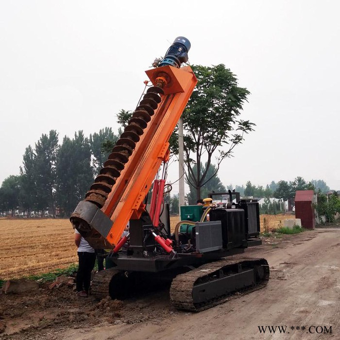 萬利供應(yīng)光伏工程建筑打樁機 履帶式光伏打樁機 光伏電打樁機
