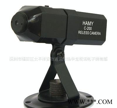 批發2.4G無線攝像機 內置鋰電池 音視頻同步傳輸 空曠傳輸100米