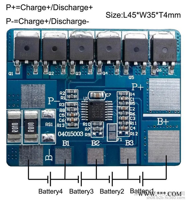 4串鋰電池保護板