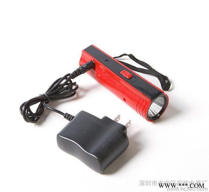 塑料led充電手電筒 充電式LED多功能高容量鋰電池迷你手電