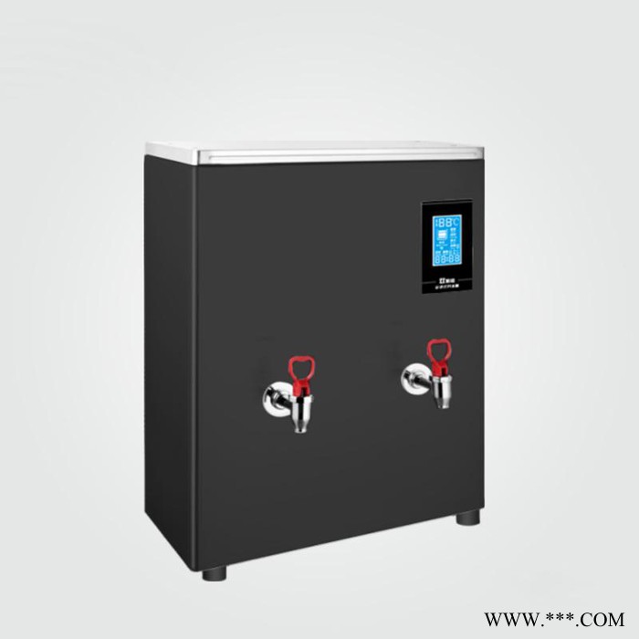 80人雙聚能黑金鋼步進式開水器碧麗電熱奶茶店餐飲店開水桶全自動過濾直飲水大型燒水器大容量水箱電熱水器燒水器商用數顯熱水爐