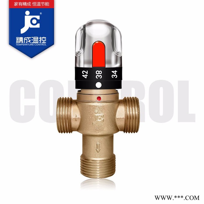 銅恒溫混水閥 太陽能熱水器自動恒溫控制閥 淋浴管道恒溫閥 廠家