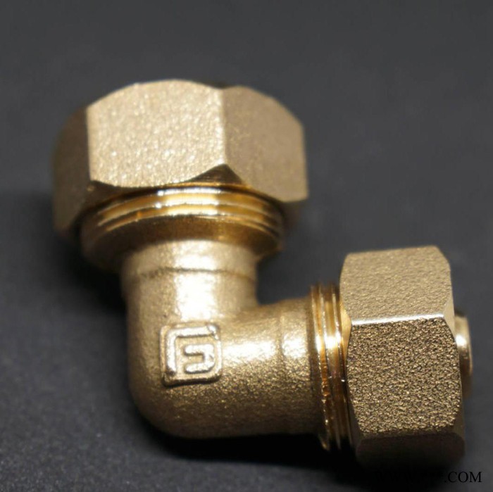 豐光 純銅鋁塑管配件太陽能熱水器管接頭1620管件L20*16異徑彎頭