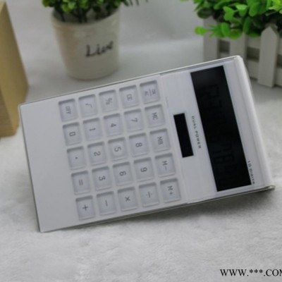 水晶計算器定制 太陽能簡約時尚禮品計算器 可印Logo