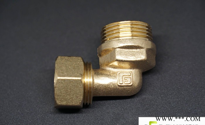 純銅鋁塑管配件太陽能熱水器管接頭1216管件L16*3/4M外牙外絲彎頭