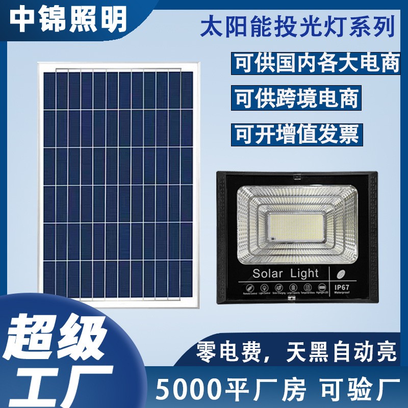 惠民新款太陽能燈戶外照明庭院燈太陽能投光燈新農村路燈廠家直銷