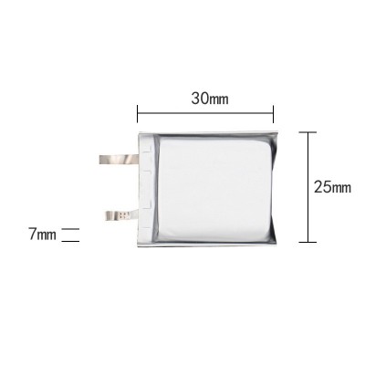 702530聚合物鋰電池500mAh化妝盒玩具VR美容儀小數(shù)碼家電3.7V電芯