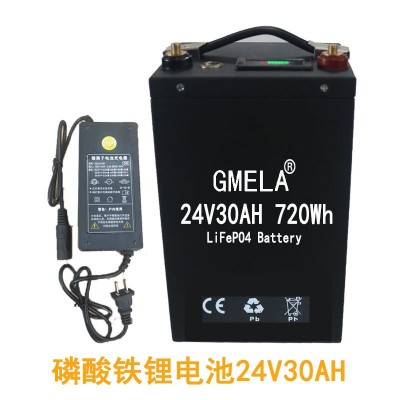 磷酸鐵鋰LiFePO4太陽能鋰電池UPS逆變器儲能電池24V30AH動力電池
