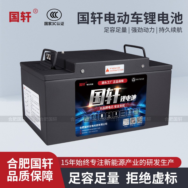 國軒鋰電池48v60v72v45Ah電動車外賣三輪四輪鋰電瓶鋰電瓶LiFePO4